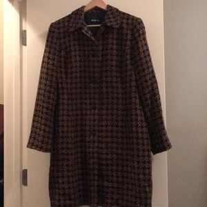 Multicolored knee length jacket